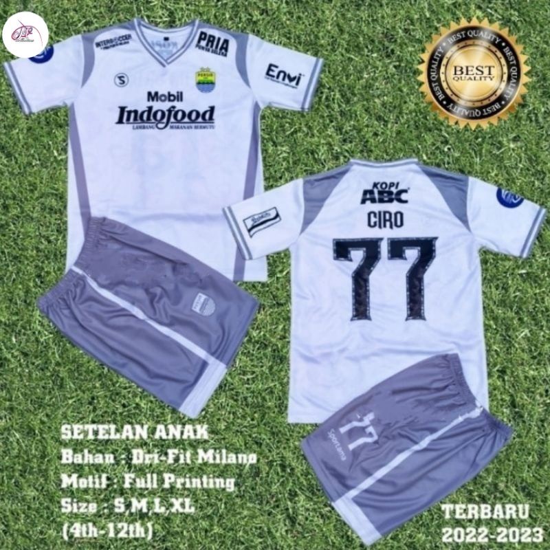 Setelan Jersey anak  Ciro Persib //Baju Setelan anak