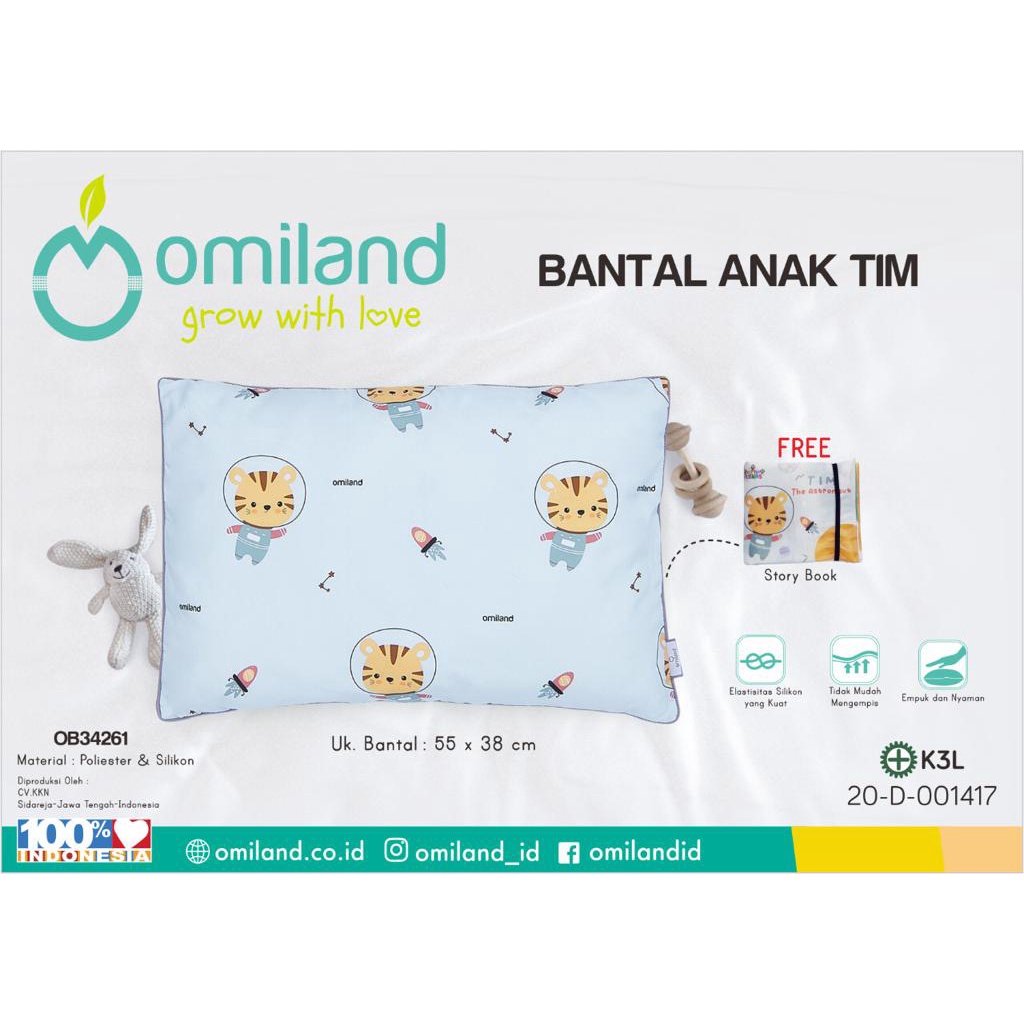 Omiland Bantal Anak + Soft Book