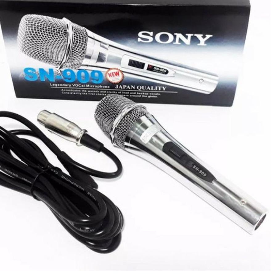 ✨Original✨ SONY SN-909 Mic Kabel Karaoke Microphone Suara Bagus 