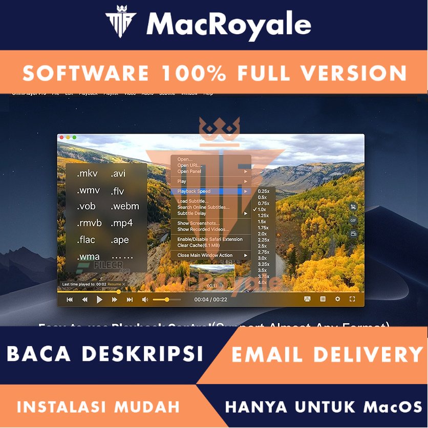[MacOS] OmniPlayer PRO Full Version Lifetime Full Garansi