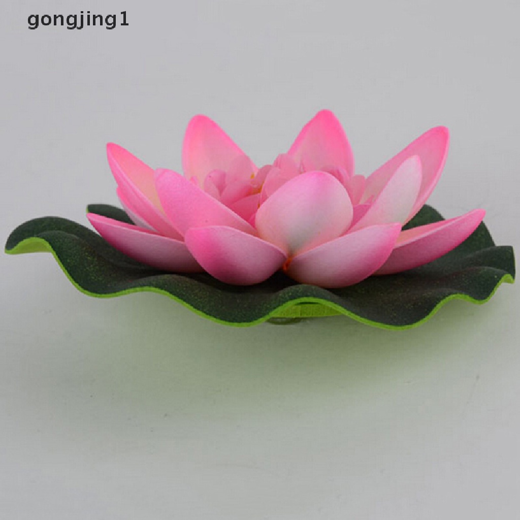 GGG Hotsale DIY Artificial Water Lotus Floag Flower Fish SPA Pool Plant Deco ID