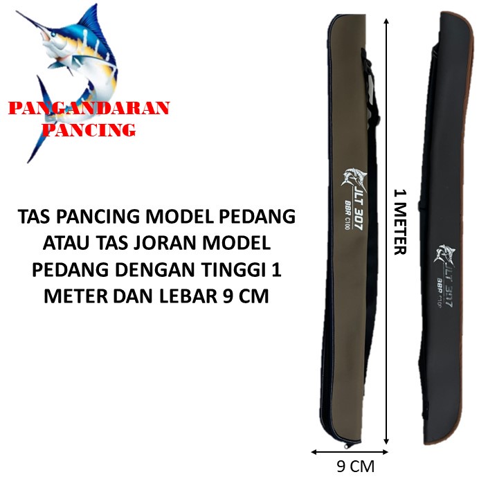 Tas pancing berbentuk pedang Tas alat pancing tas joran tas pancing berbentuk pedang