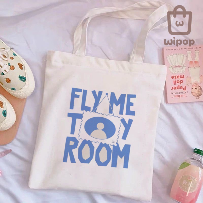 Tote Bag Kanvas Aesthetic / Tas Tote Bag Canvas Pria/Wanita Murah