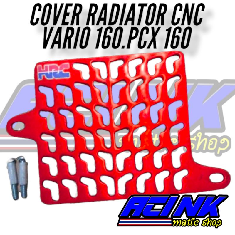 Cover radiator ARM FULL CNC ALMUNIUM VARIO 160 NEW PCX 160 NEW motif ARM full cnc