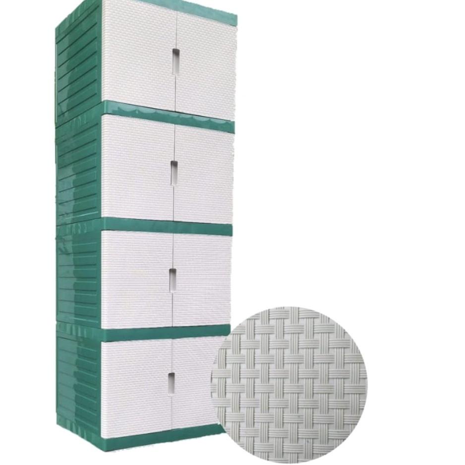 ❂ Lemari Baju lemari Pakaian Lemari Plastik Lemari BW PUTIH ►