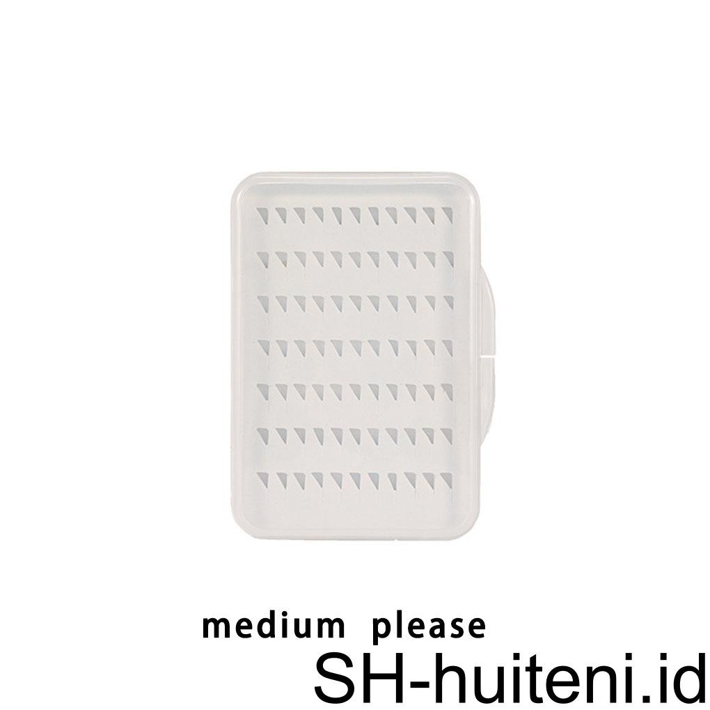 Huit Kotak Umpan Pancing Lalat Tahan Air Lure Hook Tackle Ringan Aksesori Busa Organizer Wadah Pasokan Praktis