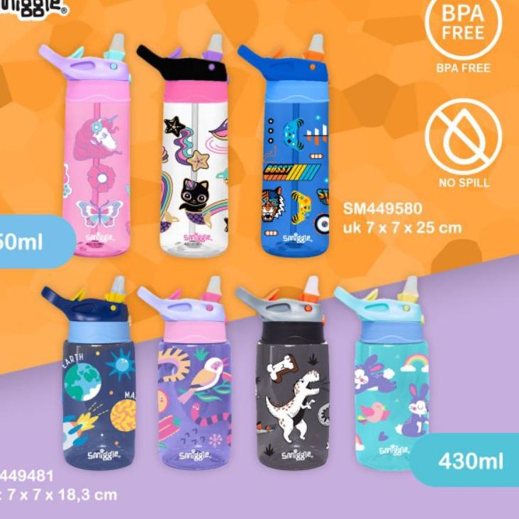 ☂ Botol minum Smiggle/Smiggle bottle/botol minum anak ◘