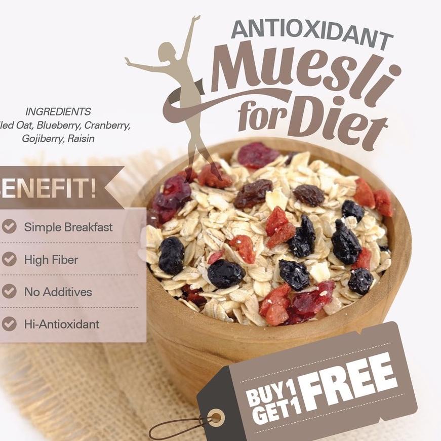 

♤ Buy 1 Get 1 Free Antioxidant Muesli (500gr x 2pc) ۝