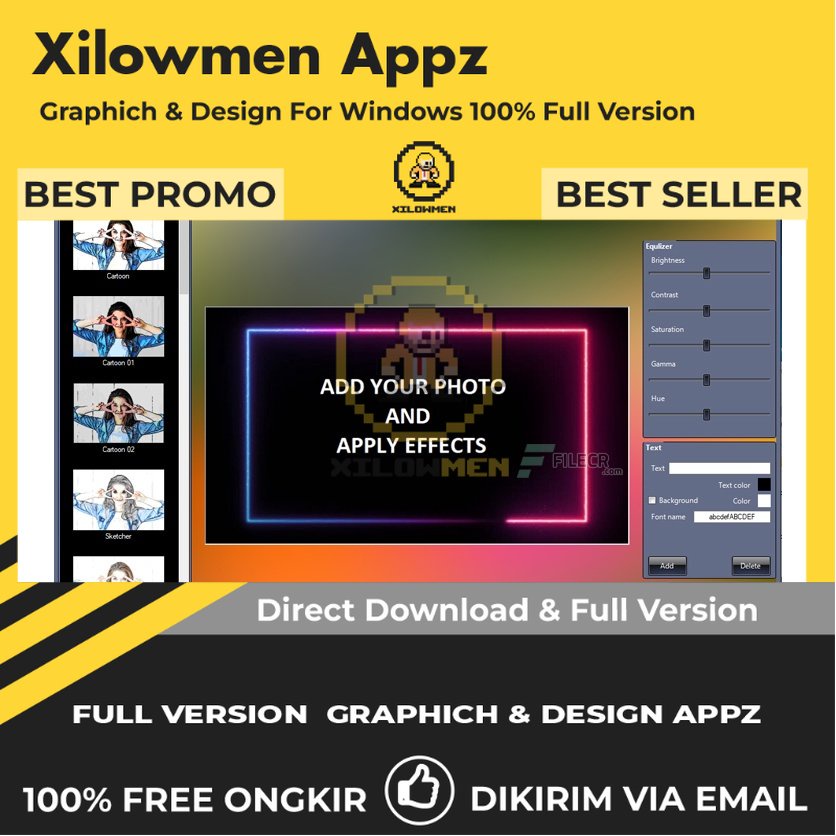 [Full Version] PhotoCartoon Professional Pro Design Graphics Lifetime Win OS