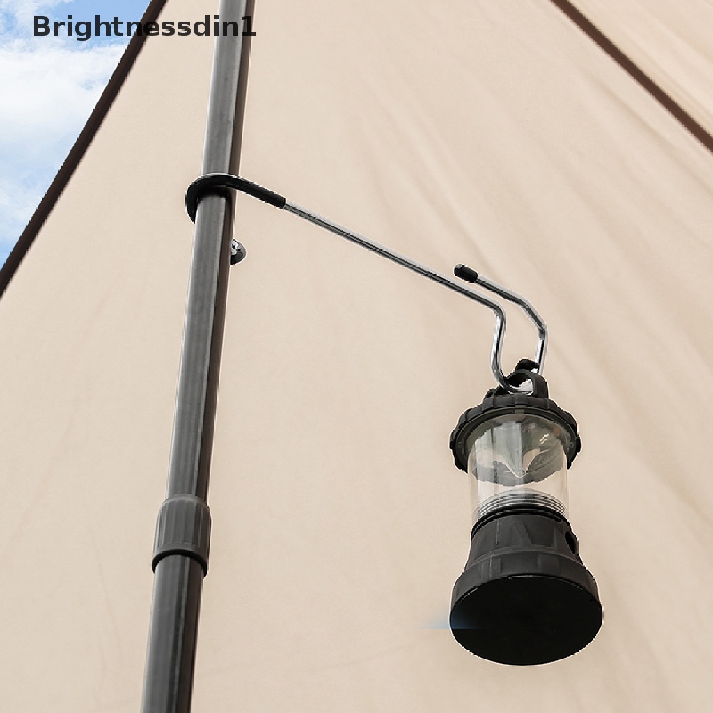 [Brightnessdin1] Tiang Besi Kait Universal Camping Outdoor Piknik Lampion Penerangan Butik Gantung