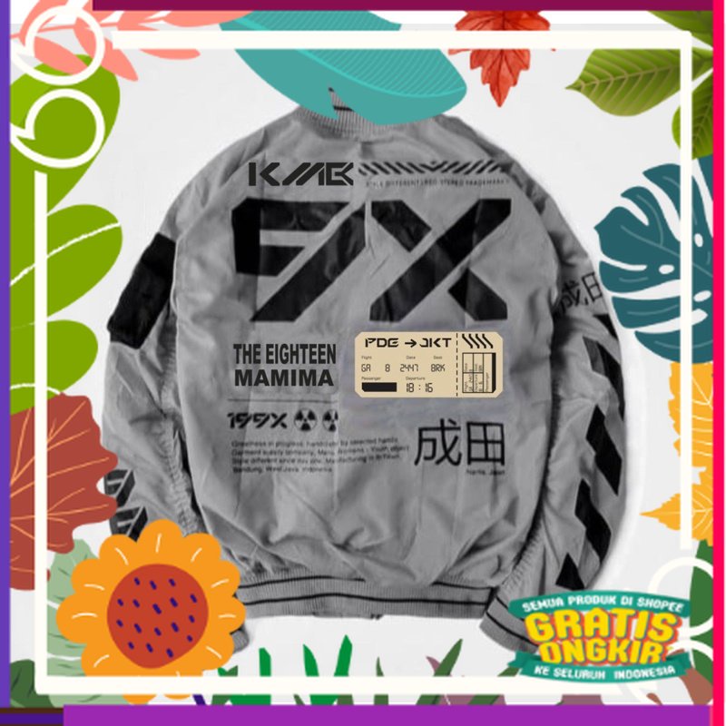 Jaket TECHNICAL BOMBER JACKET - NARITA (mustard yellow) / By : MM.STORE / casual santai