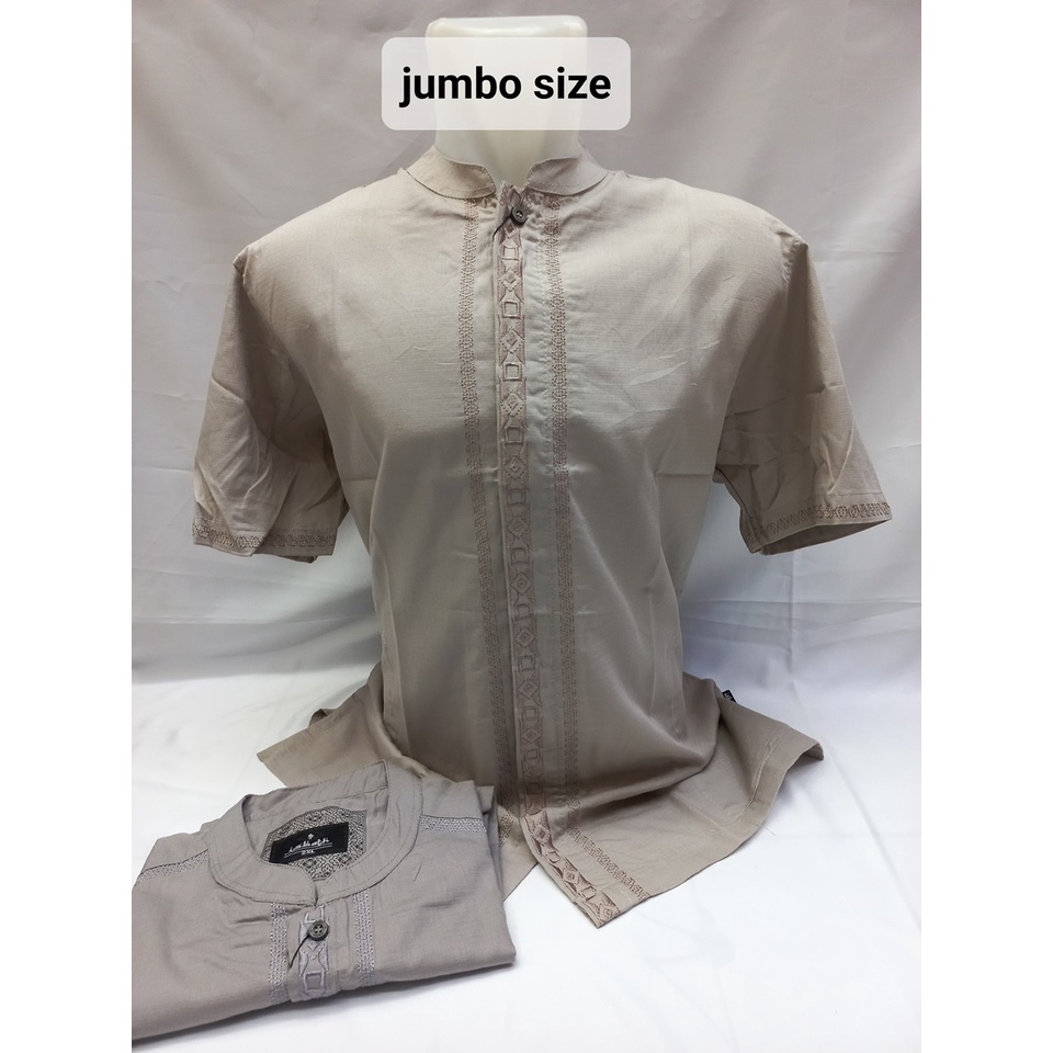 Baju Koko Jumbo lengan pendek/ Fashion muslim pria