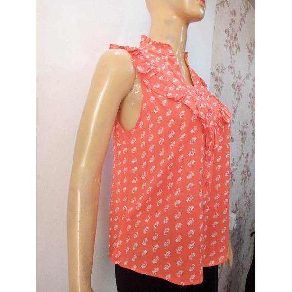 Sleeveless Blouse Casual Branded Sisa Export Termurah