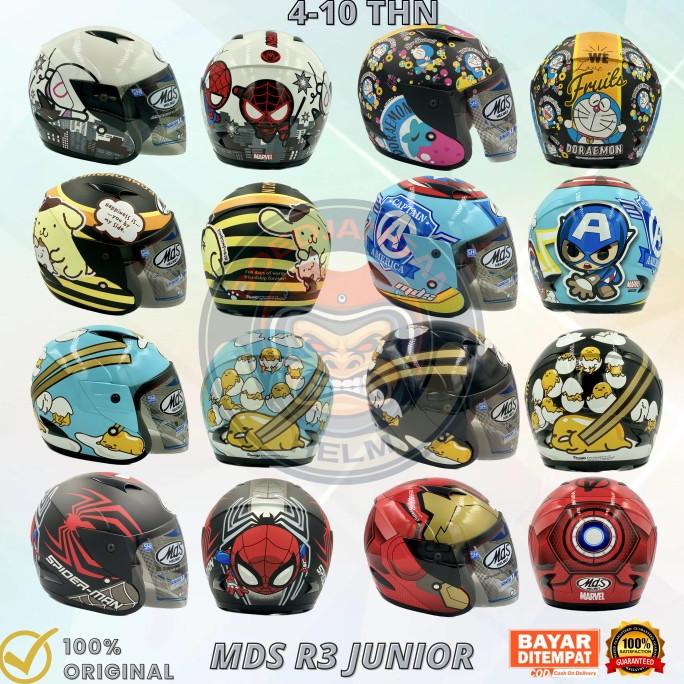 HELM MDS R3 JUNIOR GRAPHIC COLLECTION - HELM MDS ANAK- HELM HALF FACE