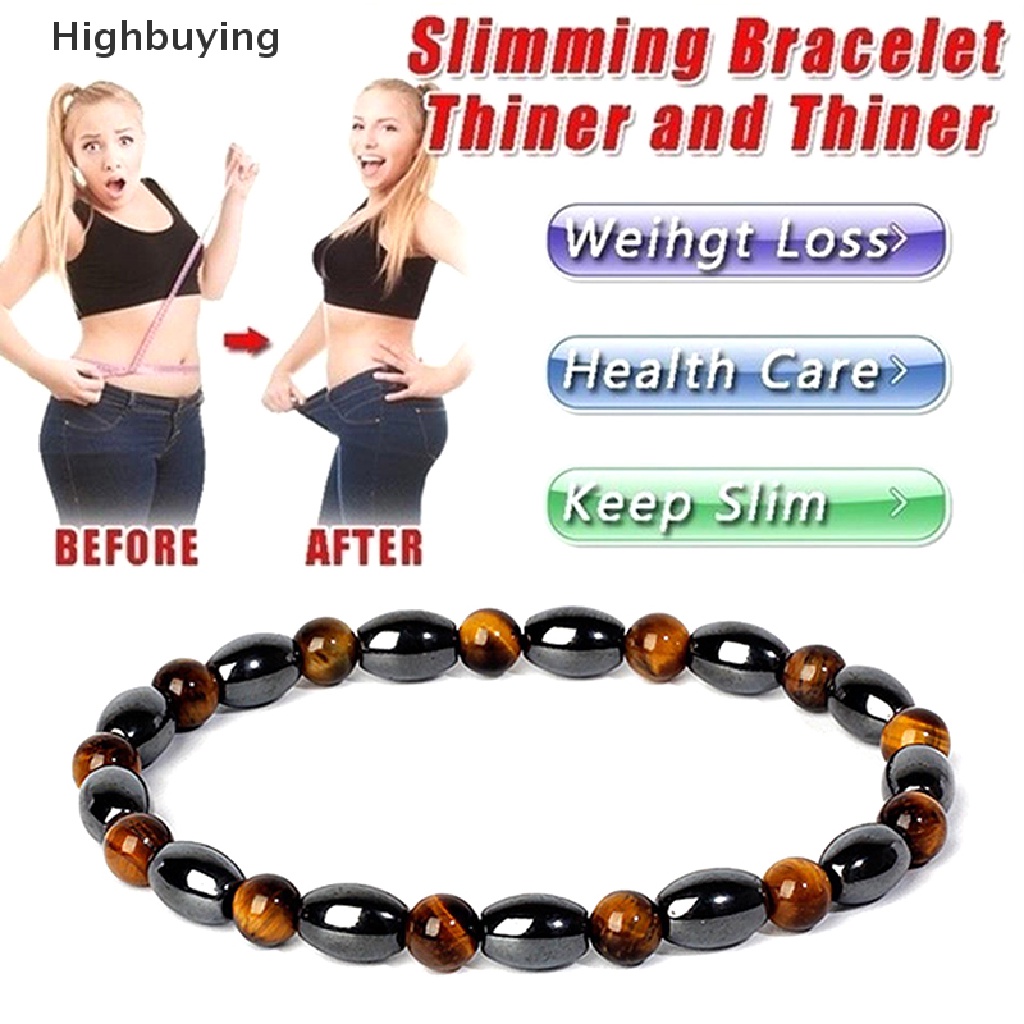 Hbid Hematite Tiger Eye Beads Bracelets Magnetik Kesehatan Pelangsing Penurunan Berat Badan Perhiasan Glory