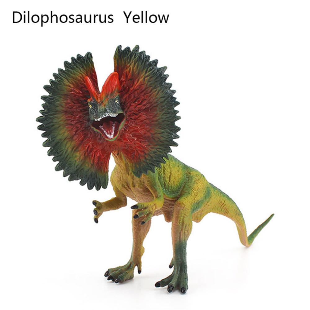 Timekey Jurassic Mainan Simulasi Dinosaurus PVC Action Figure Model Dino Mainan Manusia Hidup Dilophosaurus Dinosaurus Ornamen K3X6