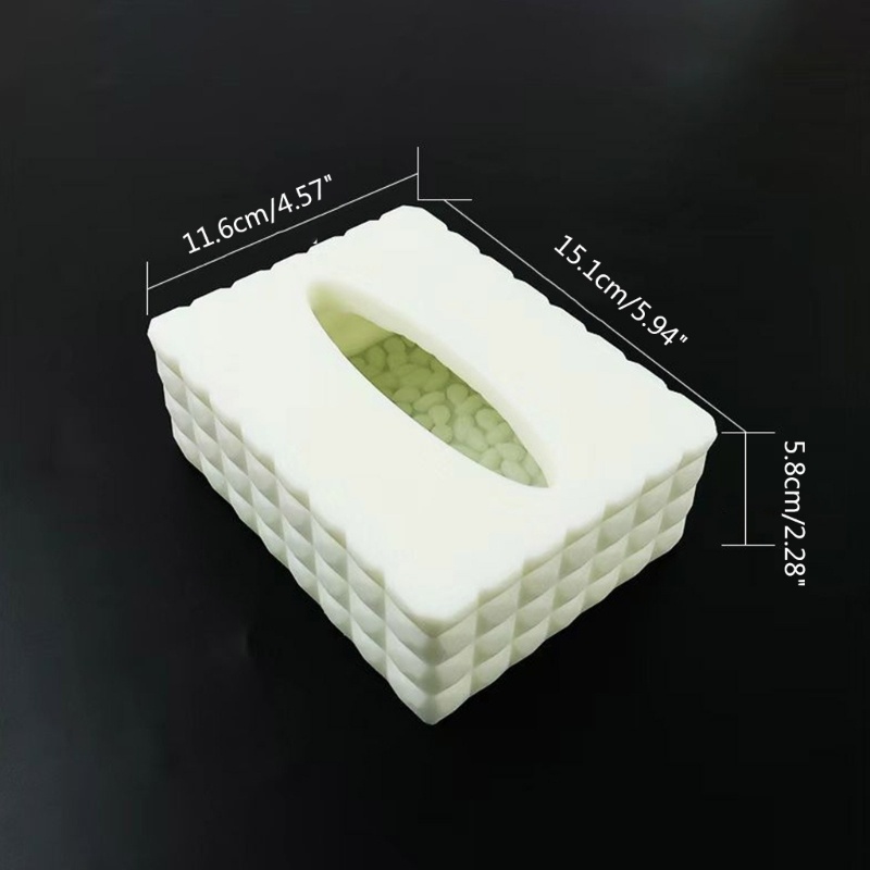 Sa Kotak Cetakan Silikon Resin Cetakan Kristal Untuk DIY Pot Bunga Pernak Pernik Kotak Tissue Box