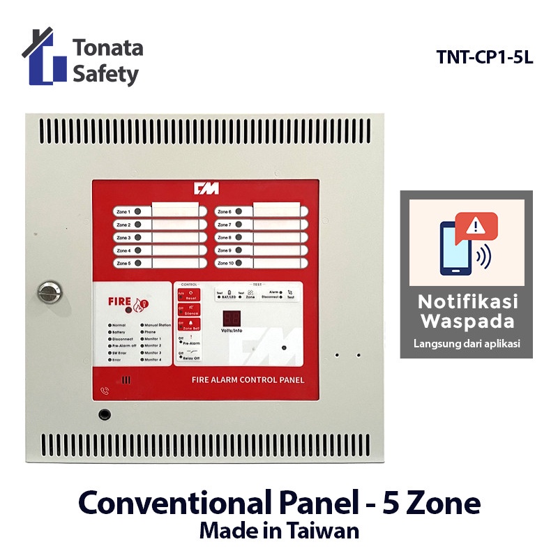 Fire Alarm Control Panel 5 Zone Tonata / MCFA Conventional