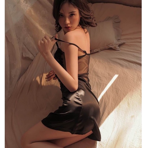 Nicebra Lingerie Dress Wanita Bahan Renda Sutra Import 3114