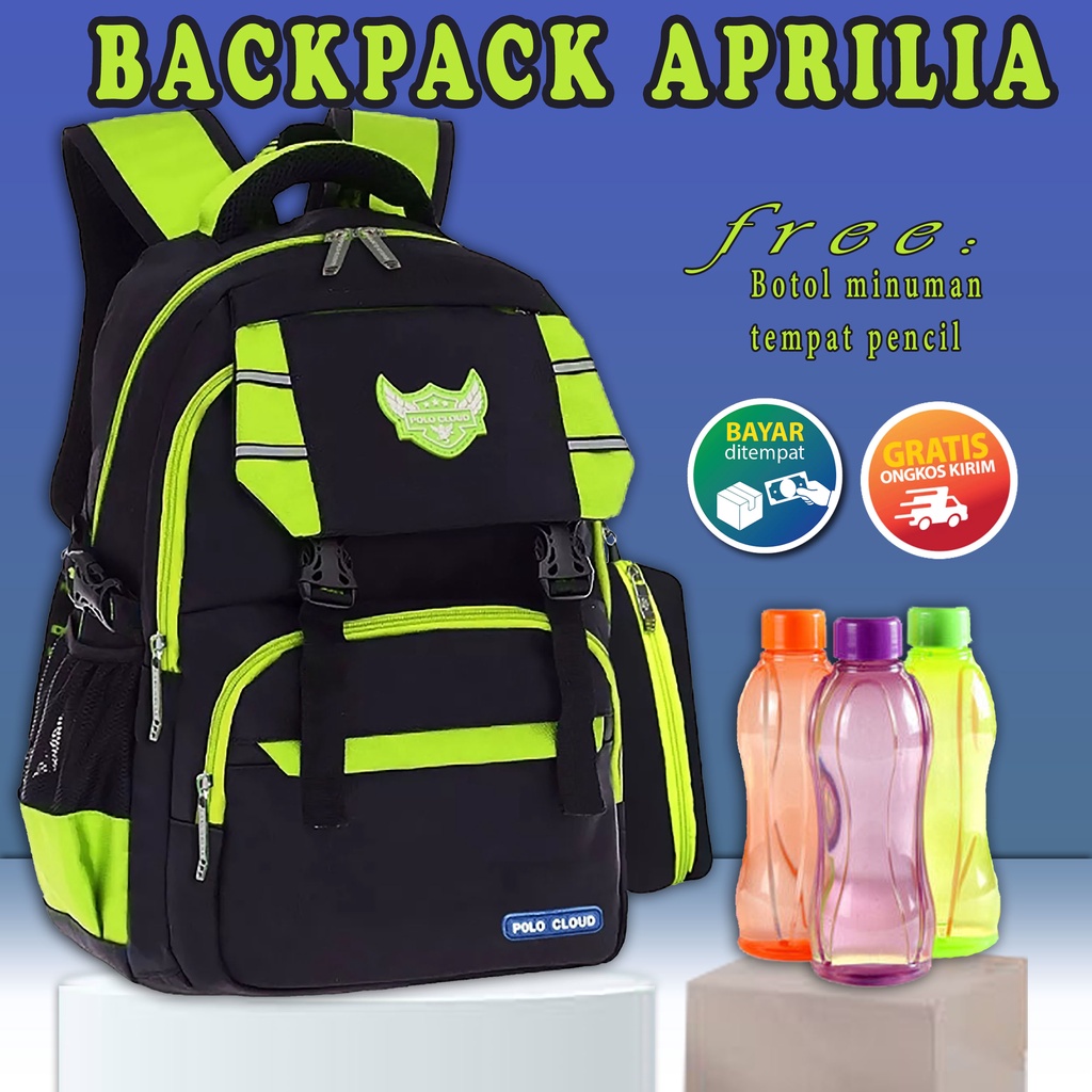 TOKOAGUNG99//BISACOD--TAS.RANSEL.SEKOLAH.ANAK-TAS.ANAK.LAKI-LAKI--EDISI.TERBARU.APRLIA.PREMIUM