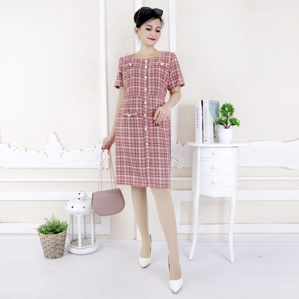 Dress 1251 Karung Kotak Fashion Wanita