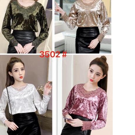 ➾ ATASAN VELVET BLUDRU IMPORT 3502# ✧