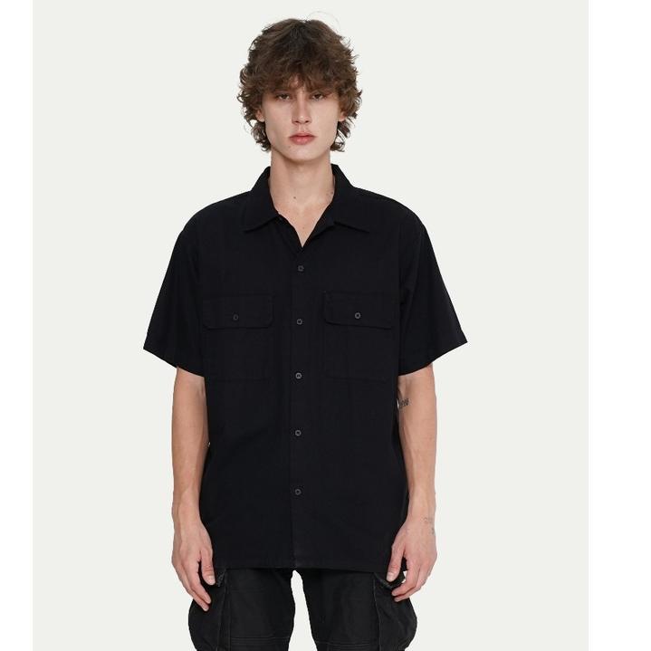 TERMURAH W37 Erigo Work Shirt Tesla Black ち