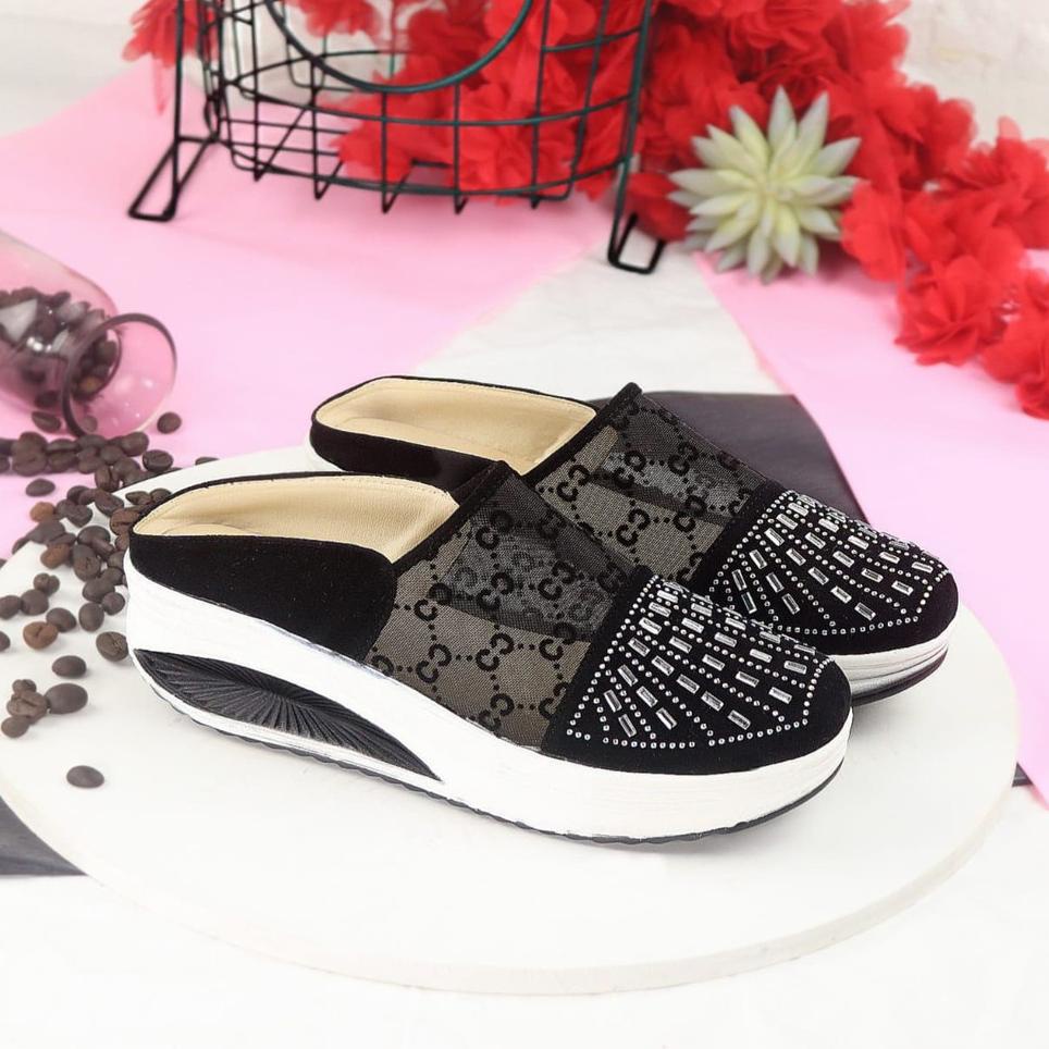 Sale Terbatas herdian dr 62 sandal wedges wanita realpic