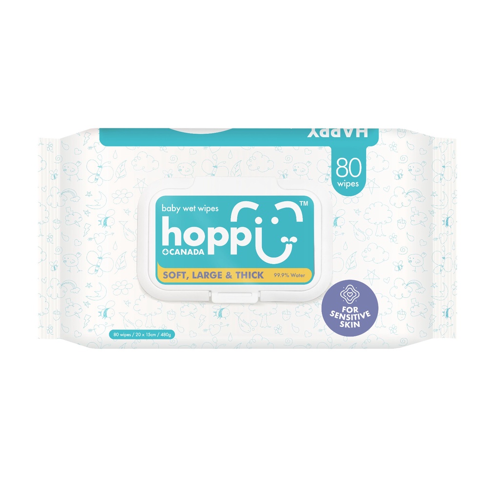 [Beli 2 diskon 50%]  Tisu Basah Bayi HOPPI Premium 20s Bundle 5in1 HB1100