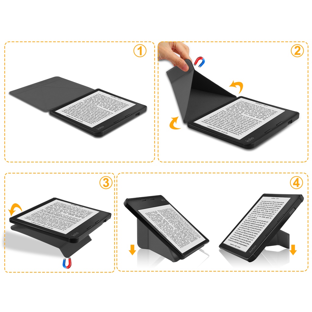 [Tidur/Bangun] All-new 2023 Kindle Scribe Case 10.2-inci e-Book Readers Fashion Warna Solid TPU Transformer Flip Stand eReader Penutup Pelindung Kulit Dengan Slot Pulpen