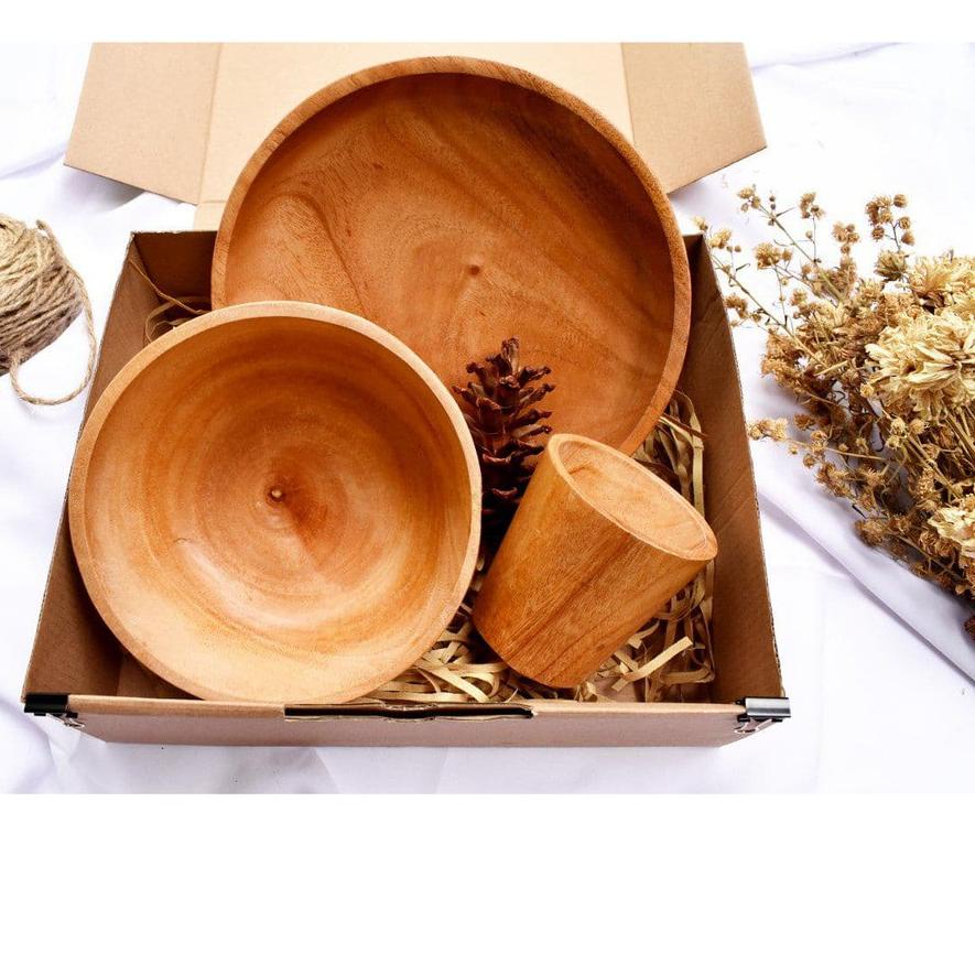 

✸ Capella Hampers alat Makan Kayu (3 pcs) Gift box / Parcel / Kado / Hadiah / Souvenir Lebaran Ramadhan Idul Fitri ➴