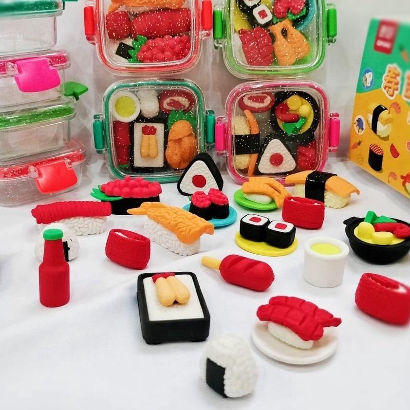 

Trxj8J3v PENGHAPUS SUPER LUCU BENTUK SUSHI 1 SET KOTAK CUTE UNIK HARGA TERMURAH KARET HAPUS BENTUK MAKANAN RAMEN IMUT LENGKAP 1BOX KUALITAS PREMIUM STATIONARY FANCY TERLARIS