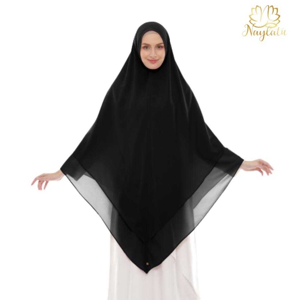 Recomended NAYLATU - Jilbab Hijab Khimar Nonpad Ansaria Ceruty Babydoll Ori Naylatu