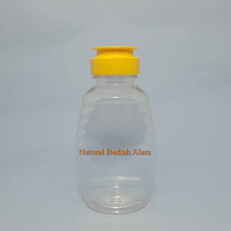 Botol Madu Tj 250 Ml Oval Natural Tutup Madu Tj Fliptop / Botol Plastik / Botol Madu / Madu Tj / Tem