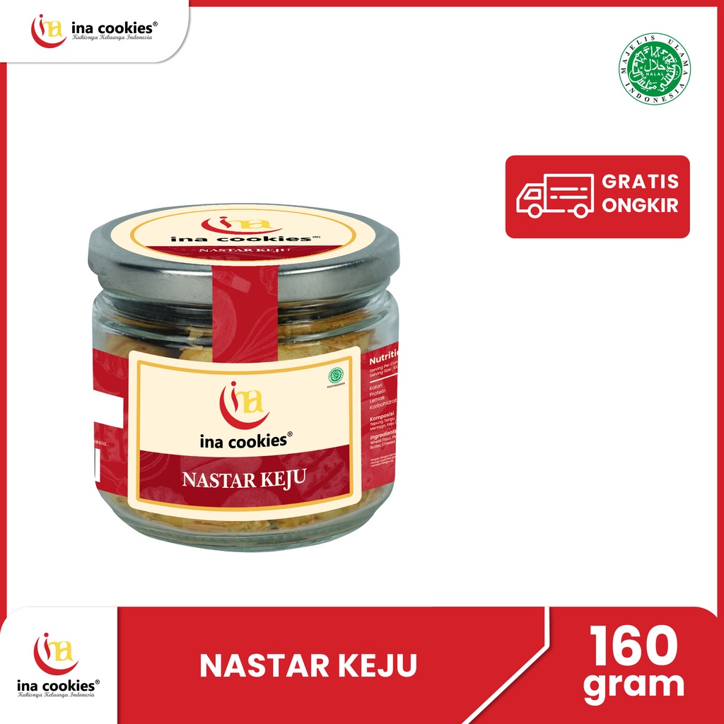 

Ina Cookies Nastar Keju Toples Kue Kering JAR