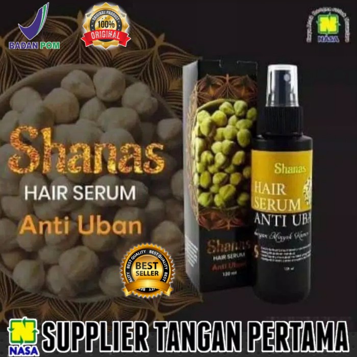 ✿ BISA COD✿ Penghilang Uban Permanen Shanas Hair Serum Anti Uban -Pengitam Rambut - Shanas Serum