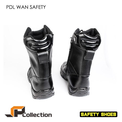 PDL WAN SAFETY Sepatu PDL Militer JR 8 Safety Untuk TNI AD AL AU Kulit Sapi Asli