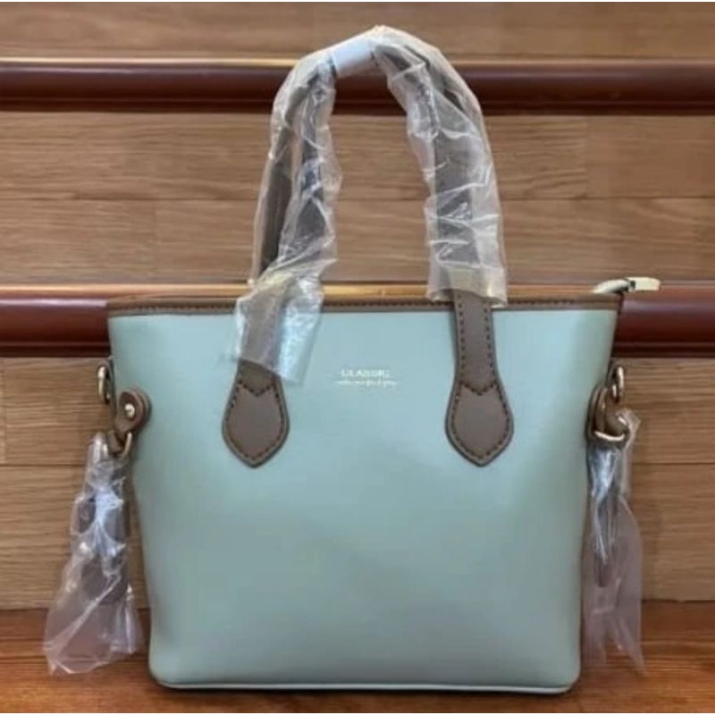 Tas Fashion Wanita Import Tote Hijau Mint