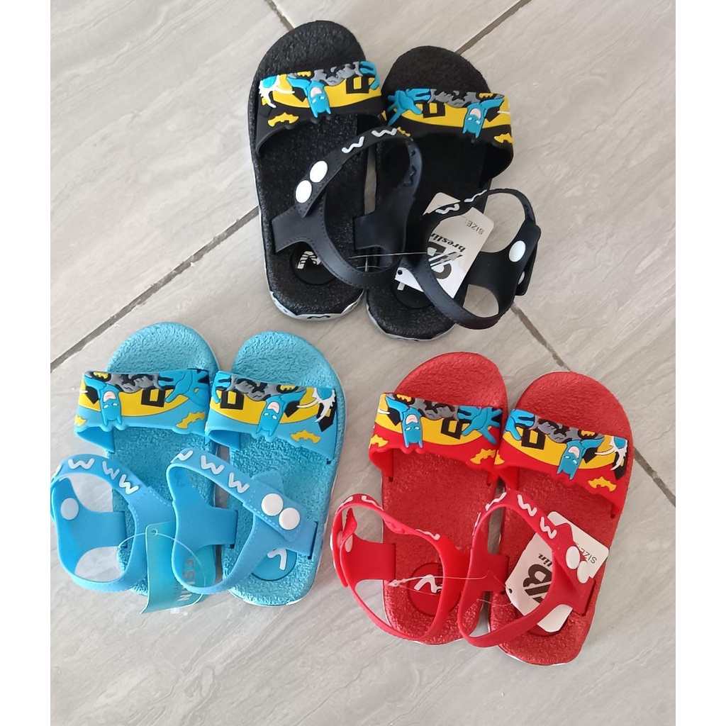 Sandal selop karet anak laki laki / Sandal anak batman/ Sandal karet anak anak breslin/sendal murah/