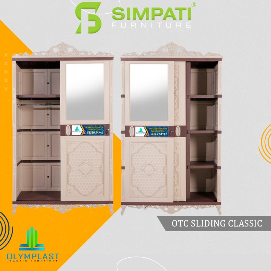 Olymplast Lemari Pakaian Plastik OTC Sliding Classic