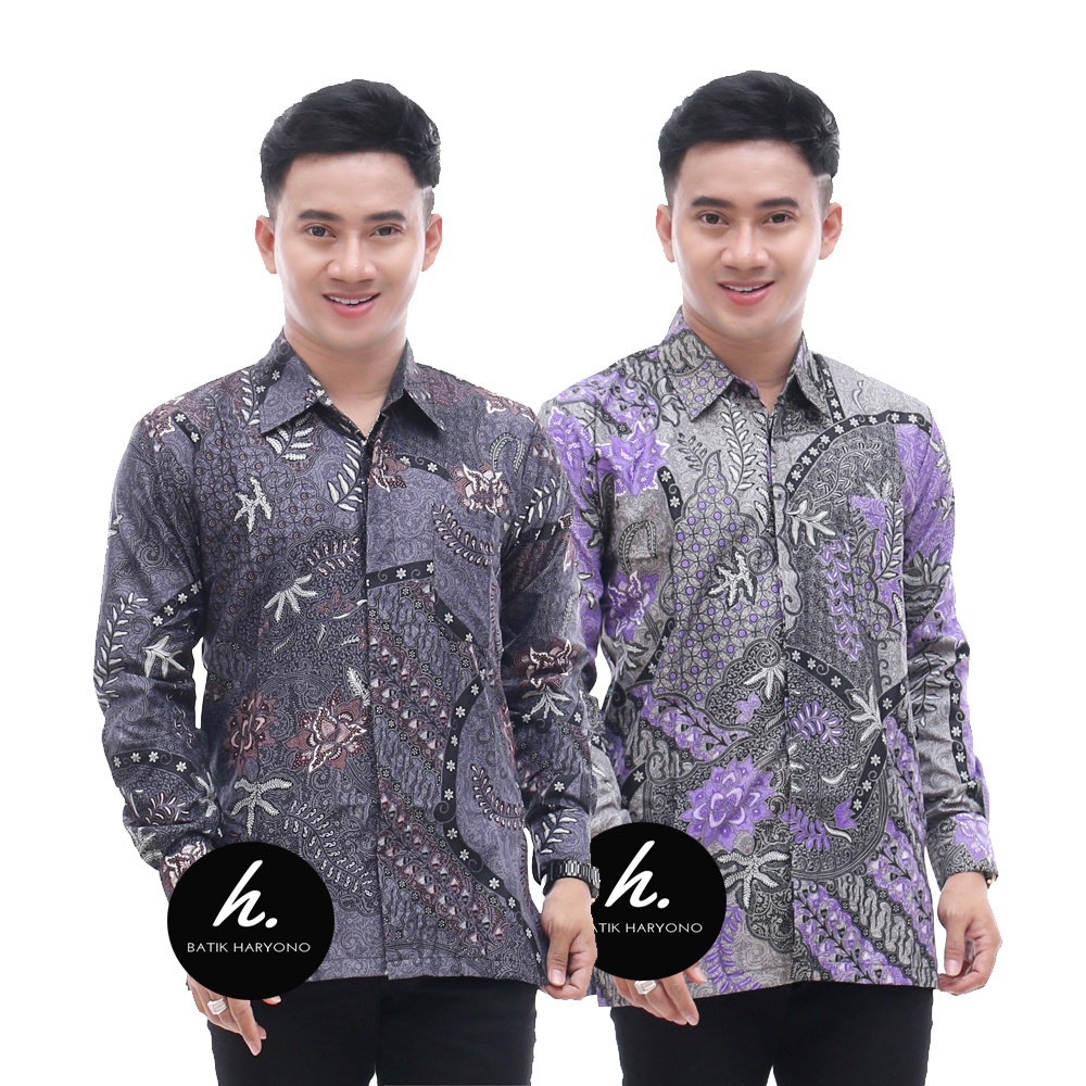 Baju Kemeja Batik Pria Dewasa Murah Lengan Panjang Modern Kondangan Mewah Terbaru Seragam Premium