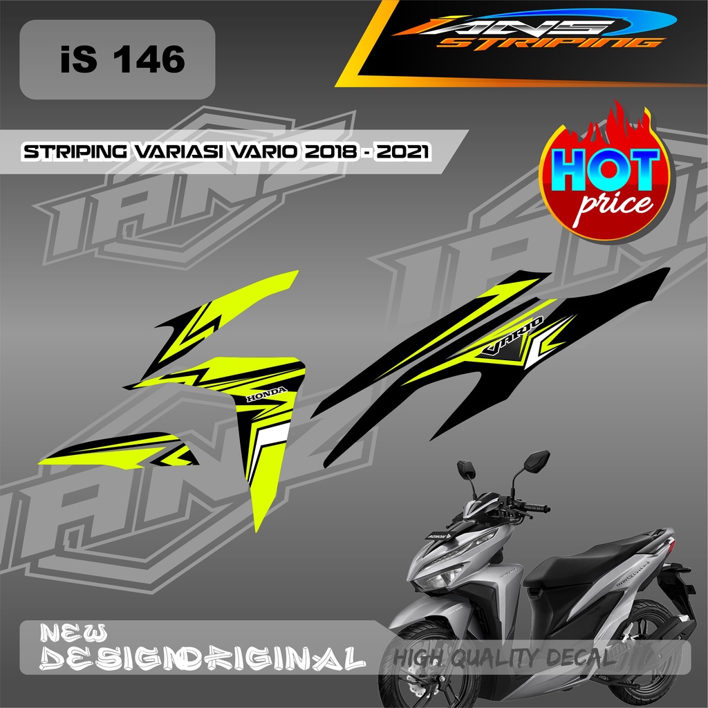 TERBARU STRIPING DECAL VARIO TECHNO SIMPEL / STIKER LIST HONDA VARIO TECHNO 110 OLD / DECAL KERETA VARIO SEMI FULL BODY IS146