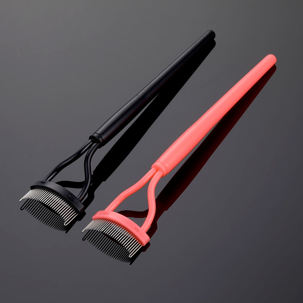 1pc Arc Steel Tooth Sisir Alis Gigi Baja Sikat Bulu Mata Sikat Penghalus Alis Alat Cetakan Bulu Mata Alat Bantu Bulu Mata Penjepit Bulu Mata