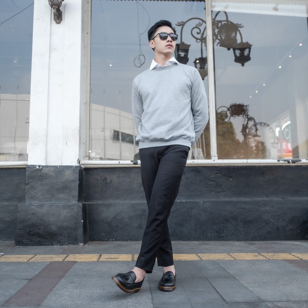 CLEVE BLACK |ManNeedMe x Jack| Sepatu Loafers Pria Formal Slip On Docmart ORIGINAL