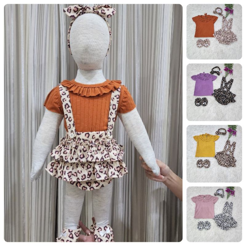 Baju bayi perempuan Setelan overall baby girl