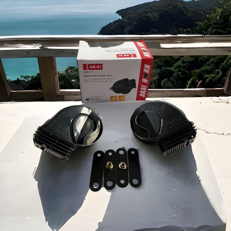 Klakson Keong Waterproof Akai Anti Air 12volt Cocok buat Semua motor dan mobil klakson model keong UNIVERSAL