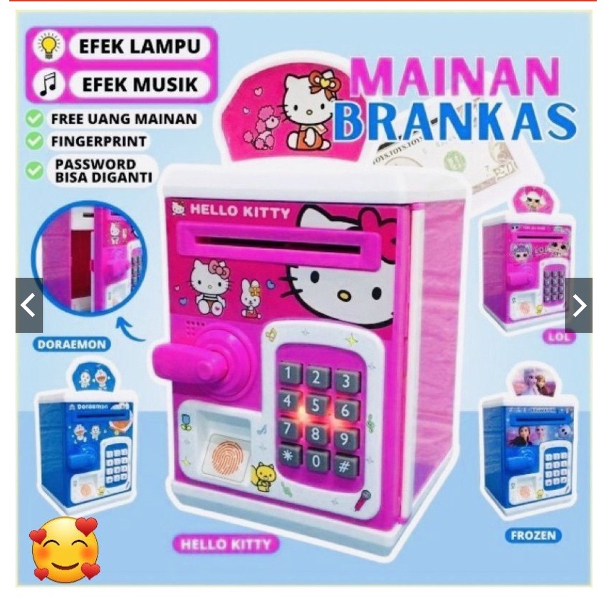 Celengan atm sidik jari money safe box celengan anak