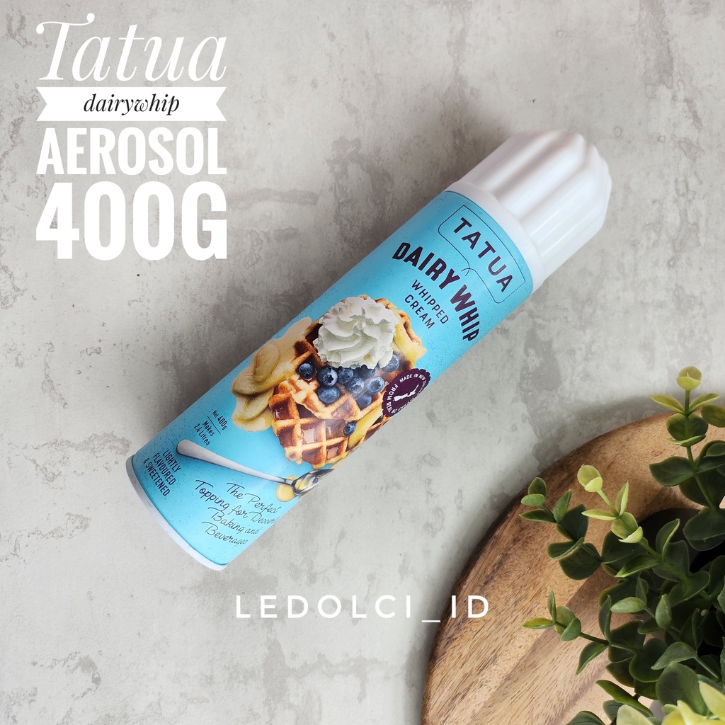 TATUA WHIP CREAM WHIPPING CREAM AEROSOL (BESAR 400 GRAM)