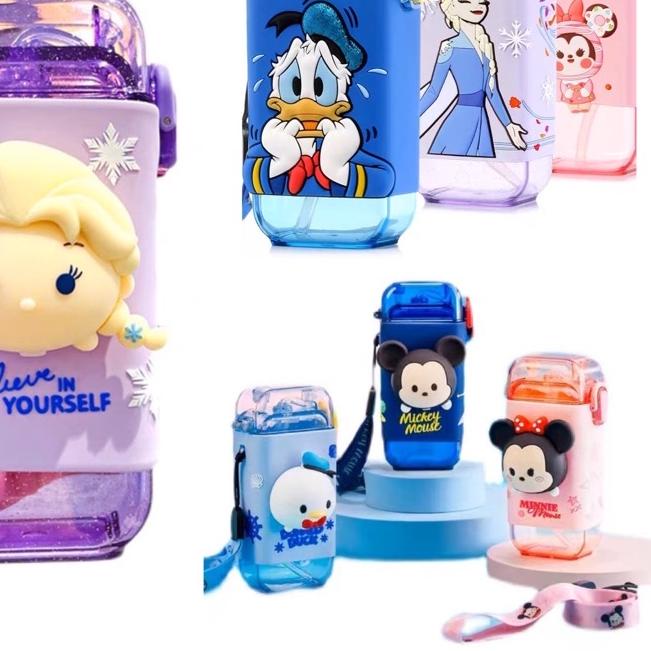 ⅎ botol minum disney square 3D bottle botol minum anak ✧