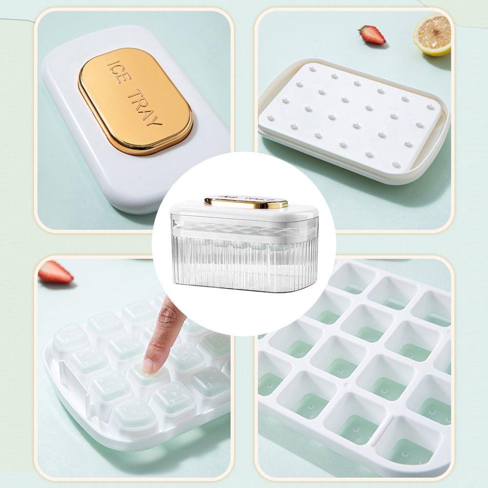 Solighter Cetakan Es Minuman Dingin Tahan Lama Press Type Ice Cube Tray